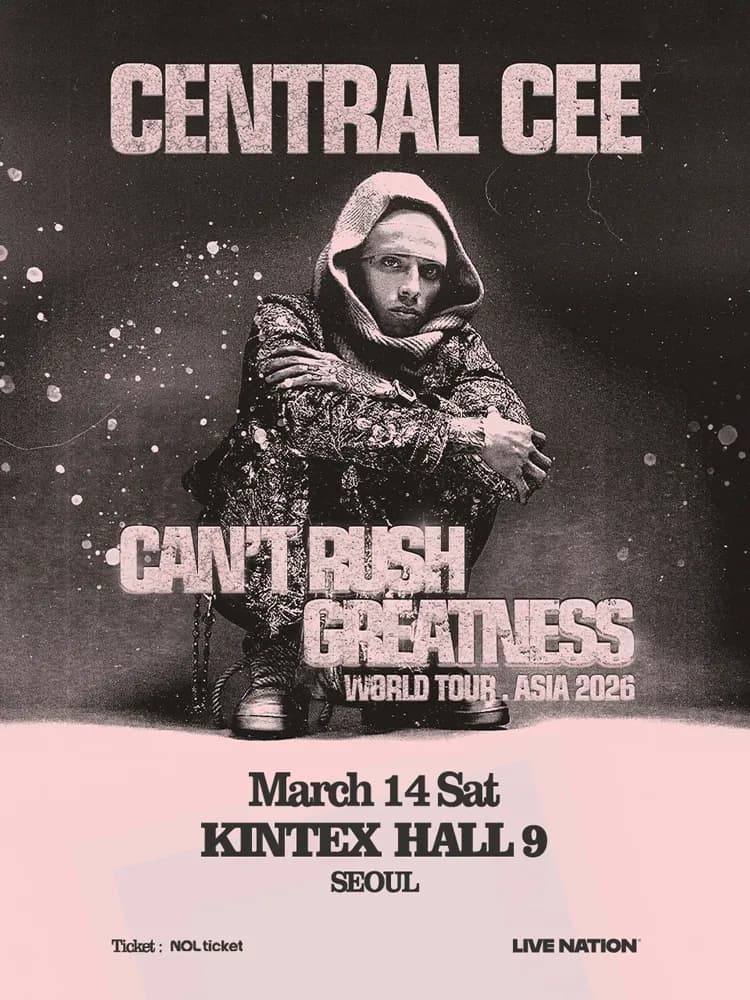 센트럴 씨 첫 단독 내한공연, Central Cee: CAN'T RUSH GREATNESS WORLD TOUR